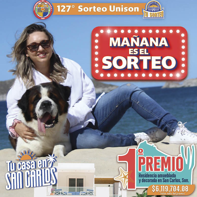 SORTEOS UNISON MAÑANA CON SORTEOS UNISON, GANA TU CASA EN LA PLAYA EN ...